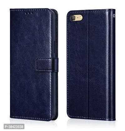 Coverblack Dual Protection Artificial Leather,Silicon Flip Cover For Oppo Cph1717 , A71 , A71KNavy Blue-thumb0