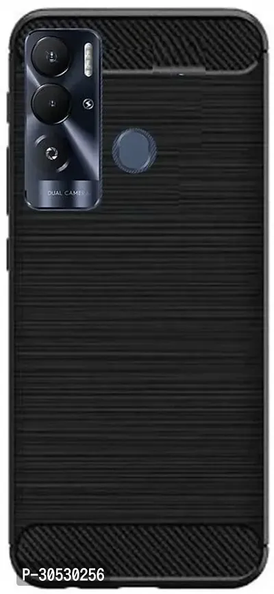 Coverblack Grip Case Rubber Back Cover For Tecno Pova Le6 , Pova NeoBlack-thumb2