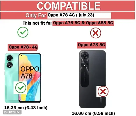 Modern Matte Finish Silicon Back Cover For Oppo Cph2565 , A78 4G (6.43 )  Totu-thumb4