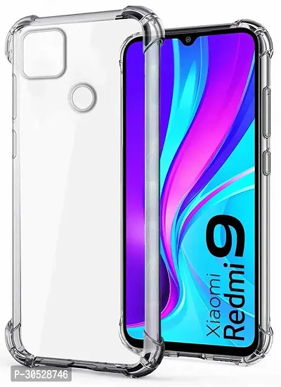 Coverblack Flexible Rubber Back Cover For Xiaomi Redmi 9CTransparent-thumb0