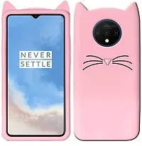 Modern Flexible Silicon Back Cover For Oneplus 7THd1901Light Pink-thumb1