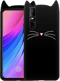 Modern Silicon Back Cover For Vivo V15 ProDark Black-thumb2