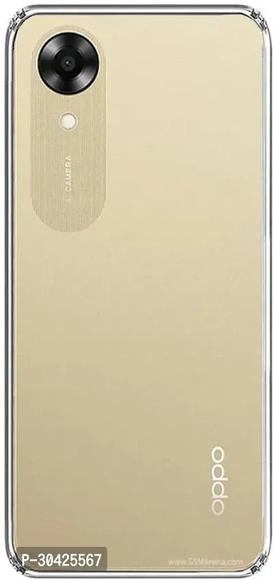 Coverblack Dual Protection Rubber Back Cover For Oppo A17KTransparent-thumb0