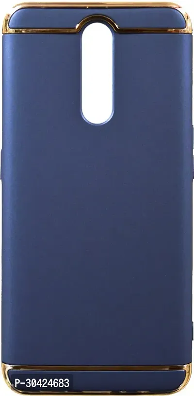 Modern Grip Case Plastic Back Cover For Oppo F11Navy Blue-thumb0