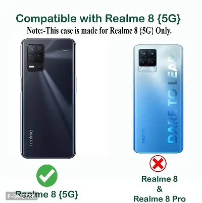 Coverblack Flexible Rubber Back Cover For Realme 8S 5GTransparent Totu-thumb3