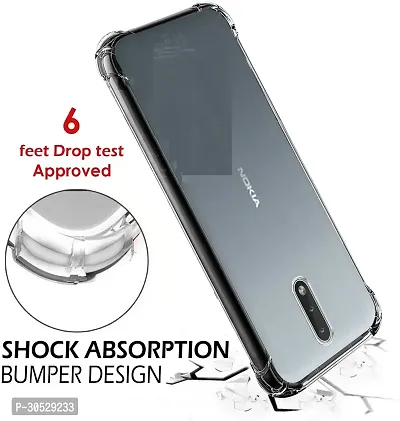 Coverblack Dual Protection Rubber Back Cover For Nokia 2.3Ta1209Transparent Totu-thumb3