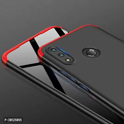 Coverblack Dual Protection Plastic Back Cover For Realme 3I Rmx1827Black,Red-thumb3