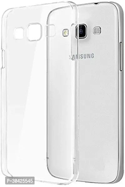 Coverblack Shock Proof Rubber Back Cover For Samsung Galaxy J5Transparent-thumb0