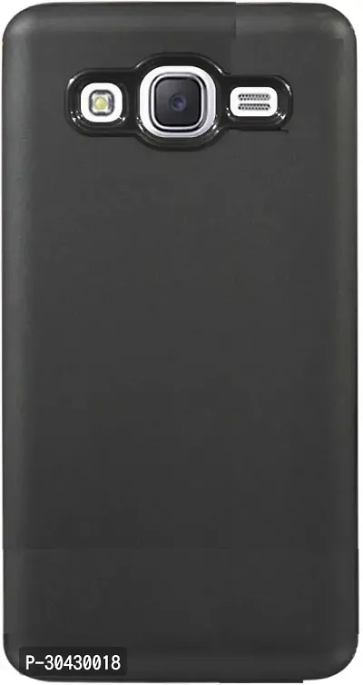 Modern Flexible Rubber Back Cover For Samsung Galaxy On5Black-thumb0