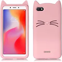 Modern Grip Case Rubber Back Cover For Mi Redmi 6ALight Pink-thumb1