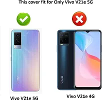 Classy Dual Protection Rubber Back Cover For Vivo V21E 5G-thumb3