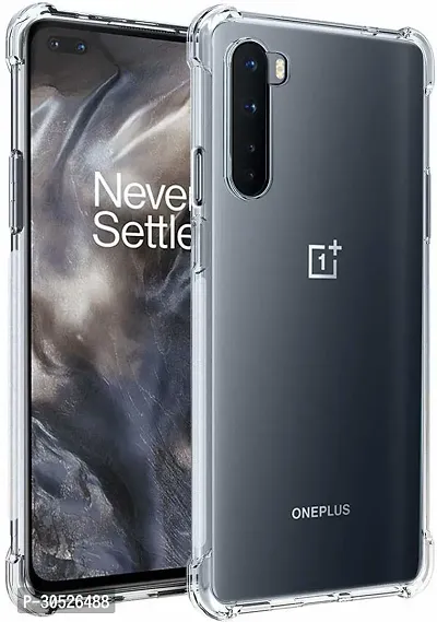 Classy Dual Protection Rubber Back Cover For Oneplus Nord-thumb0