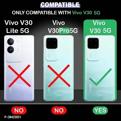 Modern Soft Rubber Silicone Clear Back Cover For Vivo V30 5G-thumb3