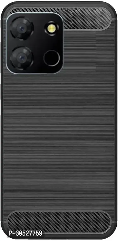 Coverblack Shock Proof Silicon Back Cover For Itel A663L , Aura 05IBlack-thumb2