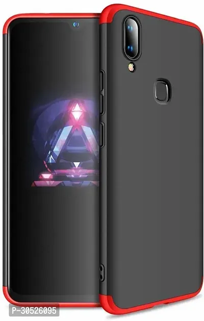 Coverblack Dual Protection Plastic Back Cover For Realme 3I Rmx1827Black,Red-thumb2