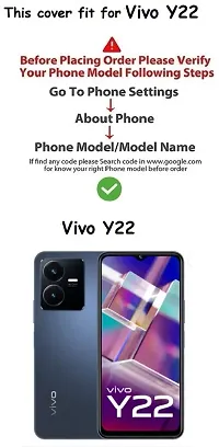 Modern Waterproof Rubber Back Cover For Vivo V2207 , Vivo_Y22  Totu-thumb3