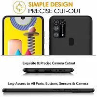 Coverblack Dual Protection Rubber Back Cover For Samsung Galaxy M30S , M21Black Tpu-thumb1