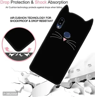 Coverblack Flexible Silicon Back Cover For Samsung Galaxy A10SSma107FBlack-thumb3