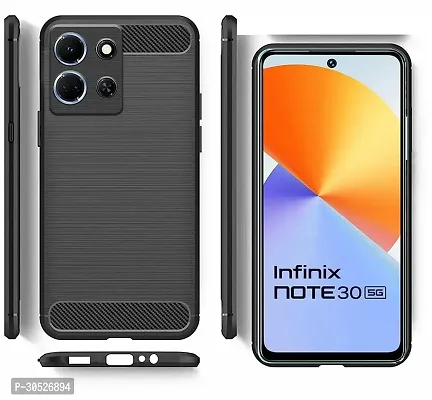 Coverblack Waterproof Rubber Back Cover For Infinix X6711 , Note 30 5GBlack-thumb2