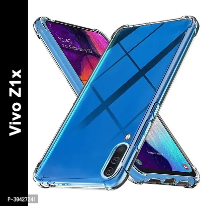 Coverblack Grip Case Rubber Back Cover For Vivo Z1XVivo 1917Transparent Totu-thumb0