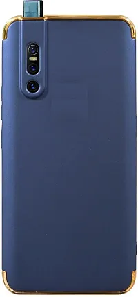 Modern Grip Case Plastic Back Cover For Vivo V15 ProNavy Blue-thumb1