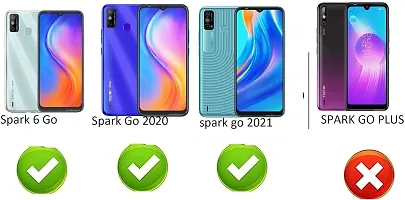 Coverblack Flexible Rubber Back Cover For Tecno Ke5 ,Spark Go 2020Transparent-thumb3