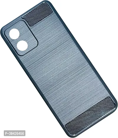 Coverblack Flexible Rubber Back Cover For Motorola E13Black-thumb2