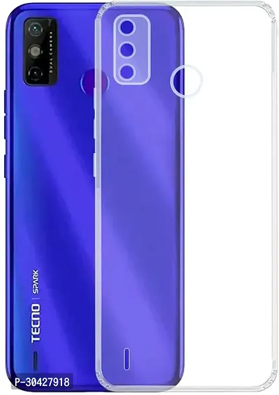 Modern Flexible Rubber Back Cover For Tecno Ke5 ,Spark Go 2020-thumb0