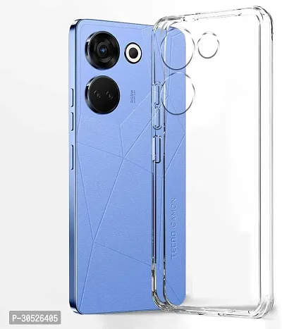 Classy Dual Protection Rubber Back Cover For Tecno Camon20 Predawn-thumb2