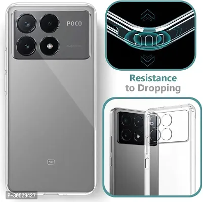 Coverblack Dual Protection Rubber Back Cover For Poco X6 Pro 5GTransparent-thumb5