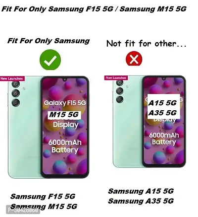 Modern Soft Rubber Back Cover For Samsung F15 5G Sme156B-thumb3