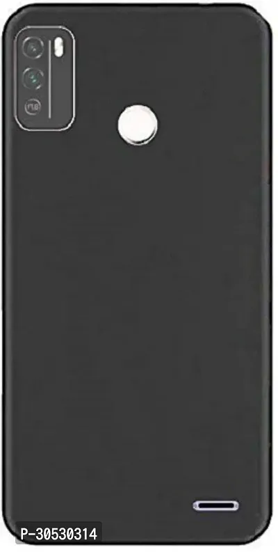 Coverblack Flexible Rubber Back Cover For Micromax In 1BBlack-thumb2