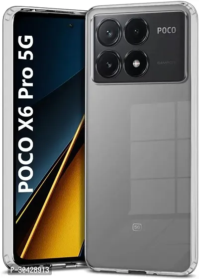 Modern Dual Protection Rubber Back Cover For Poco X6 Pro 5G-thumb2