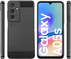 Coverblack Grip Case Rubber Back Cover For Samsung Galaxy A05SBlack-thumb1