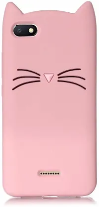 Modern Dual Protection Rubber Back Cover For Mi Redmi 6ABaby Pink-thumb1