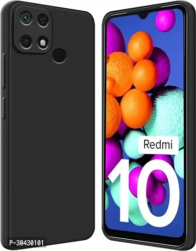 Modern Grip Case Rubber Back Cover For Redmi 10ABlack-thumb0