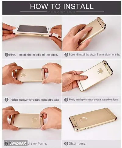 Modern Plastic Back Cover For Oppo F7Golden-thumb2