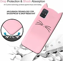 Modern Dual Protection Rubber Back Cover For Samsung Galaxy A71Baby Pink-thumb4