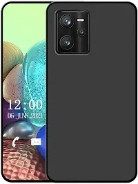 Modern Waterproof Rubber Back Cover For Realme Rmx3516 , Narzo 50A PrimeBlack-thumb1