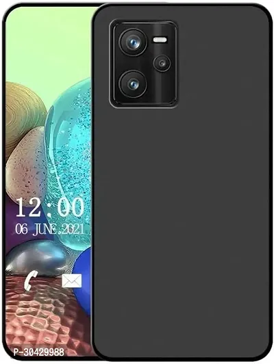 Modern Waterproof Rubber Back Cover For Realme Rmx3516 , Narzo 50A PrimeBlack-thumb2