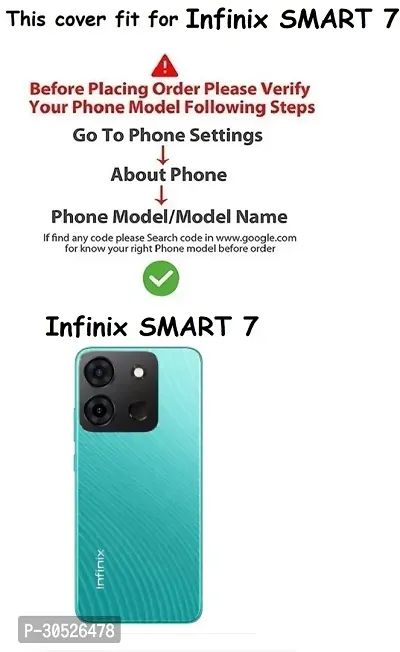 Classy Waterproof Rubber Back Cover For Infinix Smart 7-thumb4