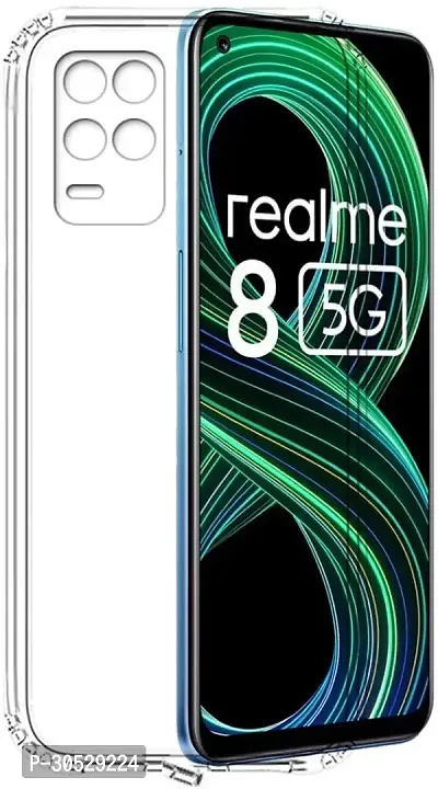 Coverblack Waterproof Rubber Back Cover For Realme Rmx3241 , Realme8 5GTransparent Totu-thumb2