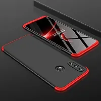 Coverblack Dual Protection Plastic Back Cover For Realme 3I Rmx1827Black,Red-thumb3