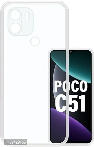 Modern Camera Bump Protector Rubber Back Cover For Poco C51-thumb2