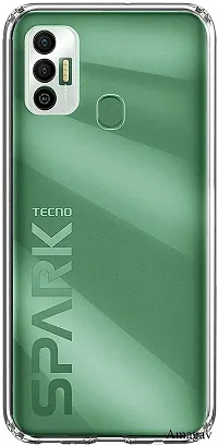 Coverblack Dual Protection Rubber Back Cover For Tecno Spark 7 , 7T , Kf6P , R651Transparent Totu-thumb1