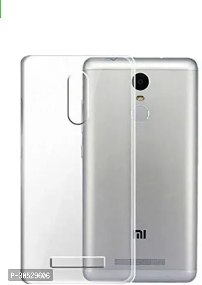 Coverblack Shock Proof Rubber Back Cover For Mi Redmi Note 3Transparent-thumb0