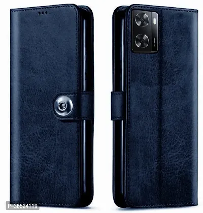 Coverblack Magnetic Case Artificial Leather,Rubber Flip Cover For Oneplus Nord N20 SeBlue-thumb0