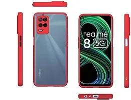 Coverblack Dual Protection Polycarbonate Back Cover For Realme Rmx3241 , Realme_8 5GRed-thumb4