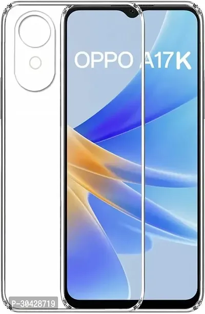 Modern Flexible Rubber Back Cover For Oppo A17K-thumb2