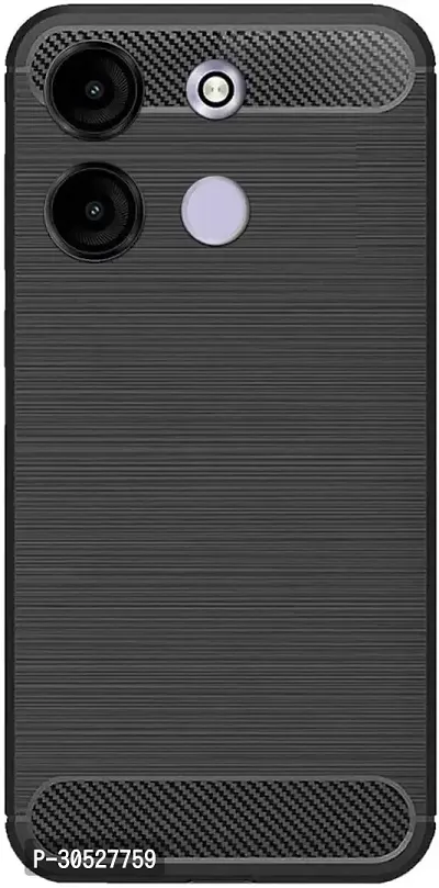 Coverblack Shock Proof Silicon Back Cover For Itel A663L , Aura 05IBlack-thumb0